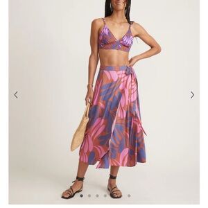 NWT Marine Layer Valencia Wrap Skirt